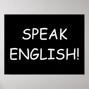 Poster Parlez anglais !
