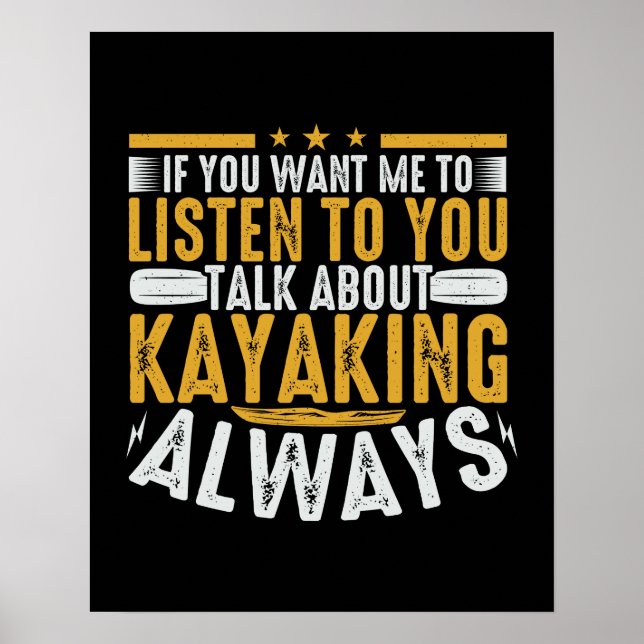 Poster Parlez-Moi De Kayak (Devant)