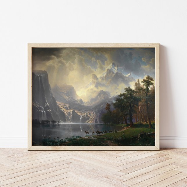 Poster Parmi la Sierra Nevada, CA | Albert Bierstadt (Créateur téléchargé)
