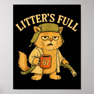 Poster Parodie de chat complet de Funny Litter 67 Six Sep