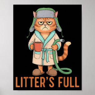 Poster Parodie de chat complet de portée drôle Chri amate