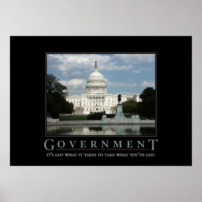 Poster Parodie motivée par le gouvernement Imprimer (Devant)