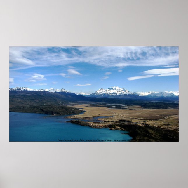 Poster Parque Torres del Paine, Chili (Devant)