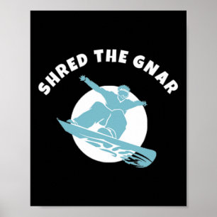 Poster Partager Le Snowboard Gnar