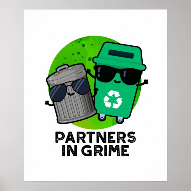 Poster Partenaires Dans Grime Funky Trash Pun (Devant)