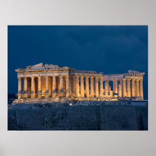 Poster Partenon. Athènes, Grèce