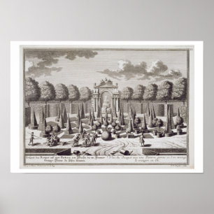 Poster Parterre aux orangers dans le jardin du