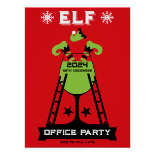 Poster Parti Elf Xmas