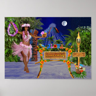 POSTER PARTI LUAU