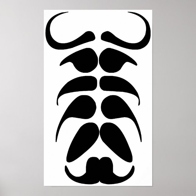Poster Parti Moustache (Devant)