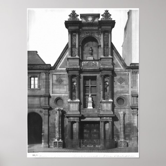 Poster Partie centrale de la façade principale � (Devant)