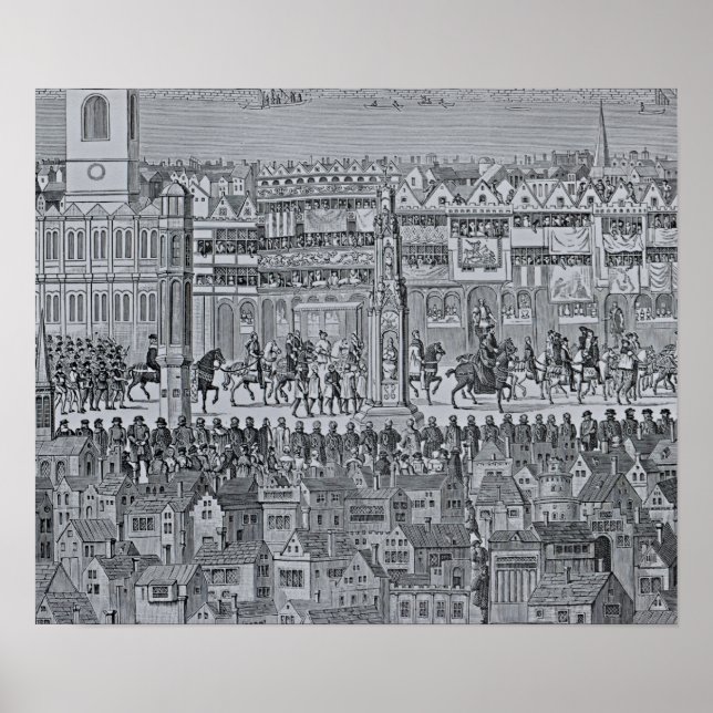 Poster Partie de la procession du couronnement d'Edward V (Devant)