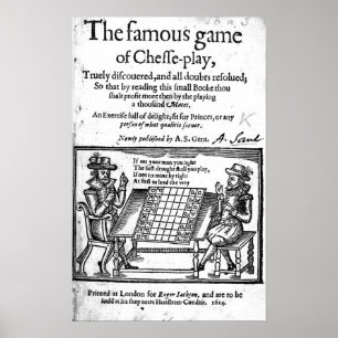 Poster Partie d'échecs célèbre, 1614