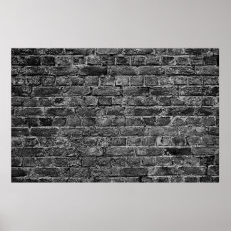 Poster partie horizontale du mur peint en brique noire, b