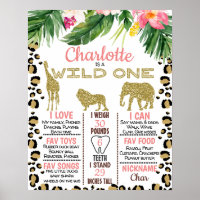 Parties scintillant d'or Safari 1er Anniversaire P