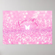 Parties scintillant rose étincelante papillon Prin