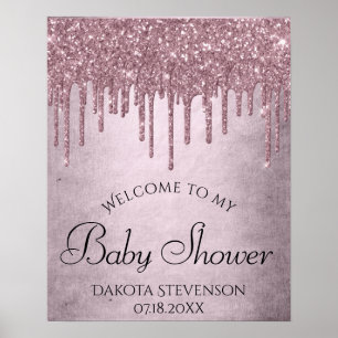Poster Parties scintillant rose fille Douche Shimmer Ma