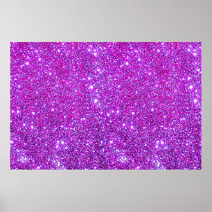 Poster Parties scintillant rose violet étincelle personna