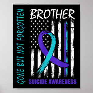 Poster Partis Mais Pas Oublié Frère Suicide Sensibilisati