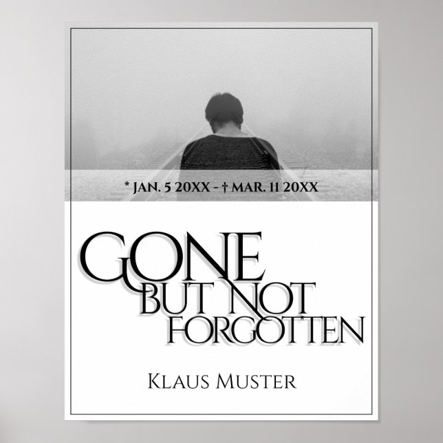 Poster Partis, mais pas oubliés - brillants (Devant)