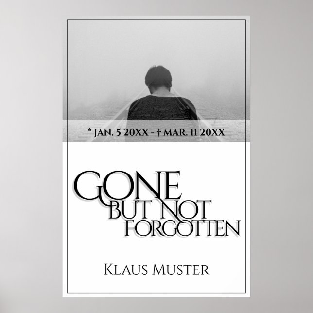 Poster Partis, mais pas oubliés - brillants (Devant)