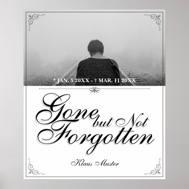 Poster Partis mais pas oubliés - Classique (Devant)