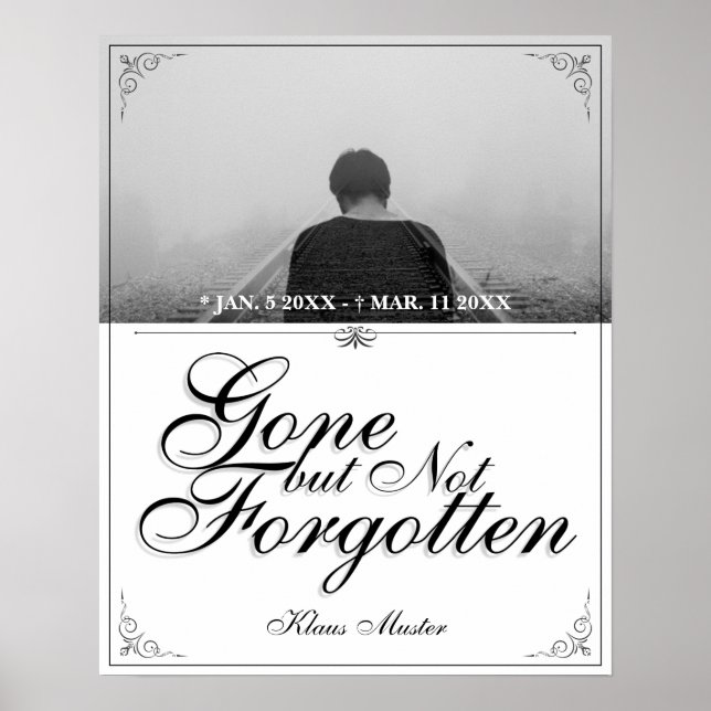 Poster Partis mais pas oubliés - Classique (Devant)