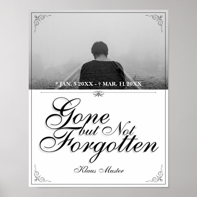 Poster Partis mais pas oubliés - Classique (Devant)