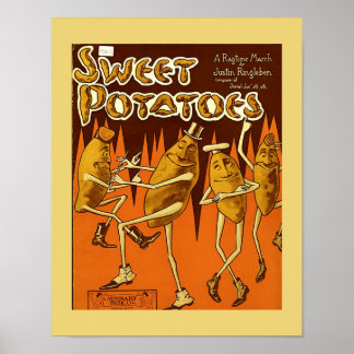 Poster Partition cvr Sweet Potatoes Ragtime Mars 1906
