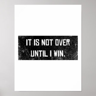 Poster Pas avant que je gagne Motivation Dire la réussite