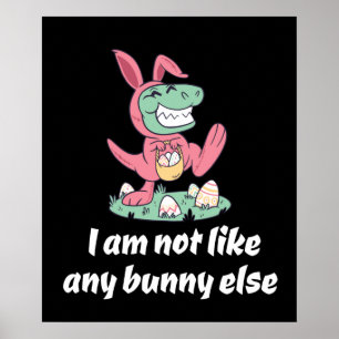 Poster Pas comme n'importe quel lapin de aster autre T-Re