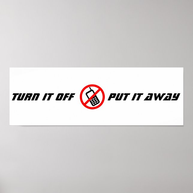 Poster Pas d'affiche de téléphone portable (Devant)