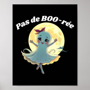 Poster Pas De Boo-rée Funny Ballet Ghost Halloween Danse