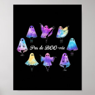 Poster Pas De Boo-rée Funny Ballet Ghosts Danse Halloween