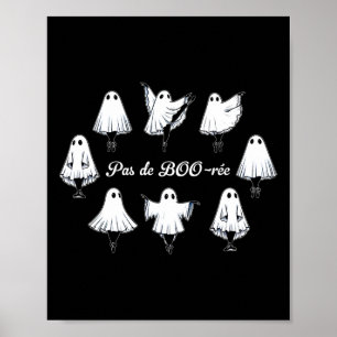 Poster Pas De Boo-rée Funny Ballet Ghosts Danse Halloween