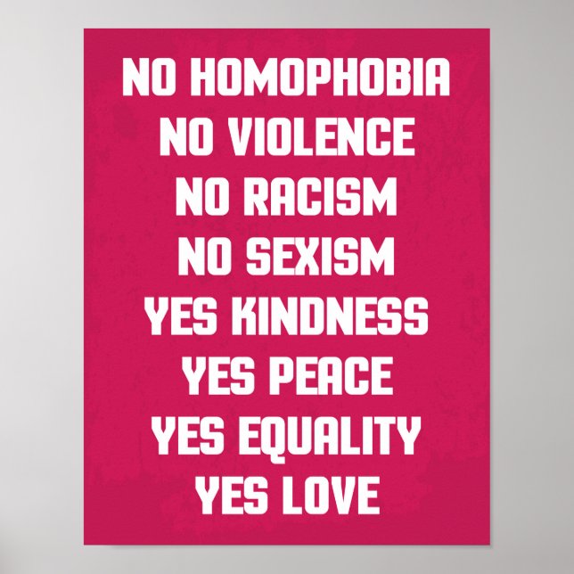 Poster Pas de citation homophobe (Devant)