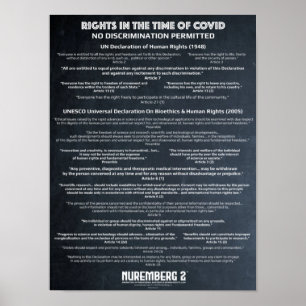 Poster "Pas de discrimination" Droits de l'homme X Petite