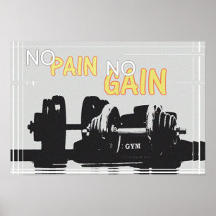 Poster Pas de douleur ni gain
