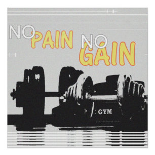 Poster Pas de douleur ni gain