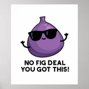 Poster Pas De Fig Deal J'Ai Ce Funky Fruit Pun