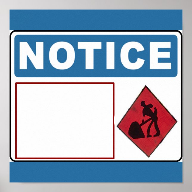 Poster Pas de fouille dans les locaux, ajouter du texte,  (Devant)