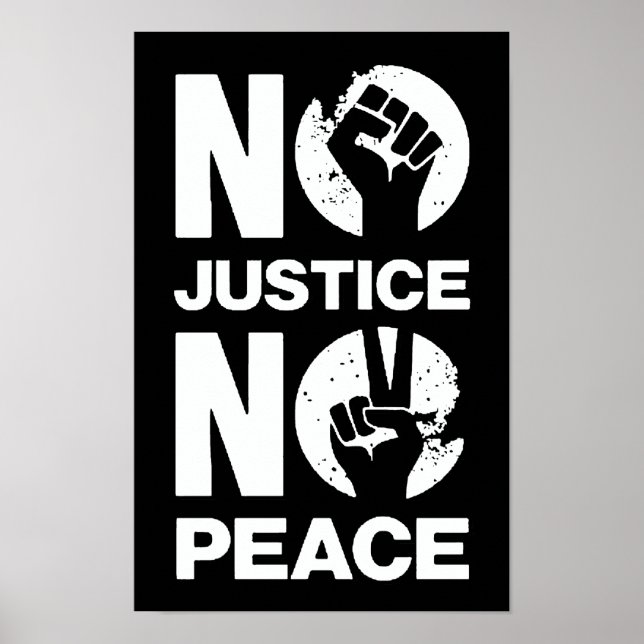 Poster Pas de justice, pas de paix (Devant)