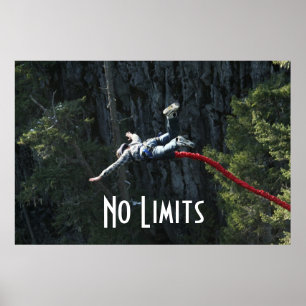 Poster Pas De Limites Sauts De Bungee