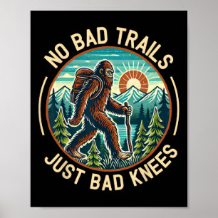 Poster Pas de mauvais sentiers juste de mauvais genoux Bi