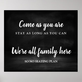 Poster Pas de panneau Mariage de plan d'assise