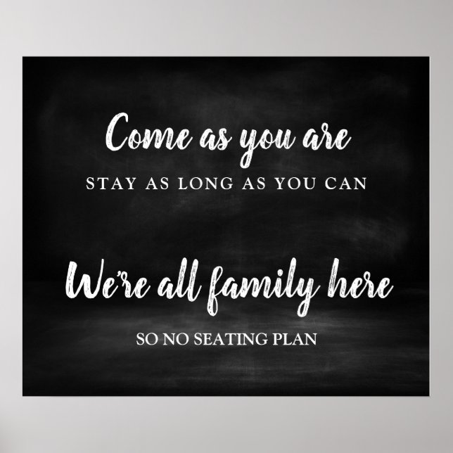 Poster Pas de panneau Mariage de plan d'assise (Devant)