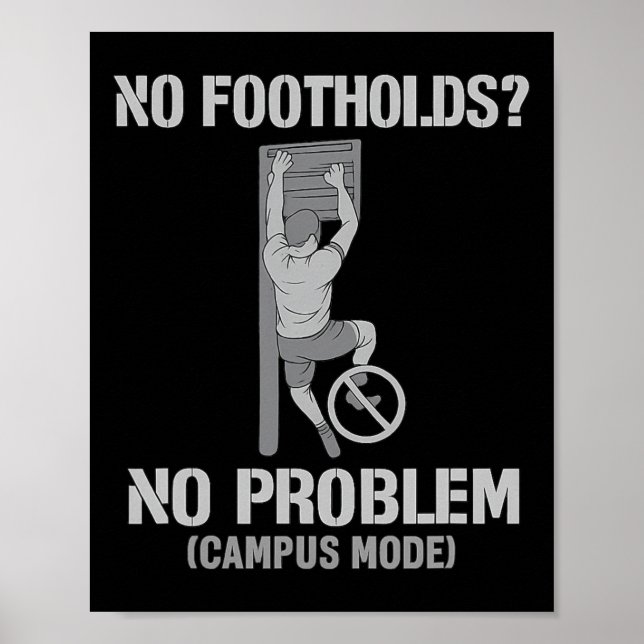 Poster Pas de prises, pas de problème Mode campus Concept (Devant)