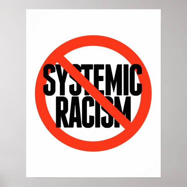Poster Pas de racisme systémique (Devant)
