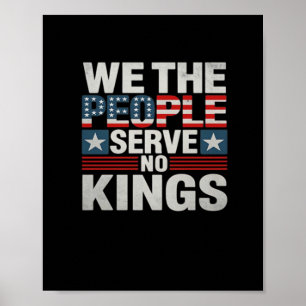 Poster Pas de roi Liberté patriotique Pas de rois en Amér