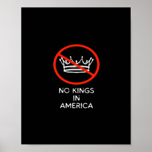 Poster Pas de rois aux États-Unis d'Amérique Disent pas d